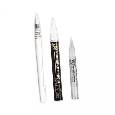 White Pens Set