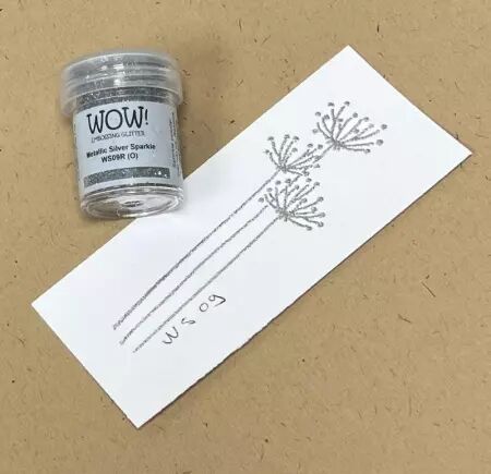 Wow! Embossing Powder - Metallic Silver Sparkle