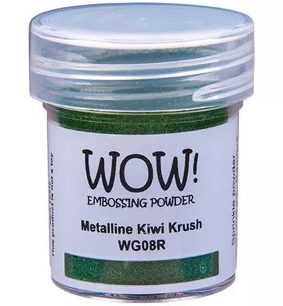 Wow! Embossing Powder - Metalline Kiwi Krush