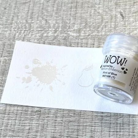 Wow! Embossing Powder - Pearl - Hint of Blue