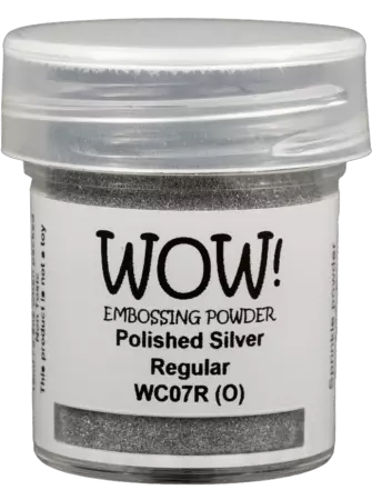 Wow! Embossing Powder - Polished Silver Regular - Argent poli